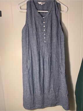 Northern Reflections Blue Striped Maxi Dress